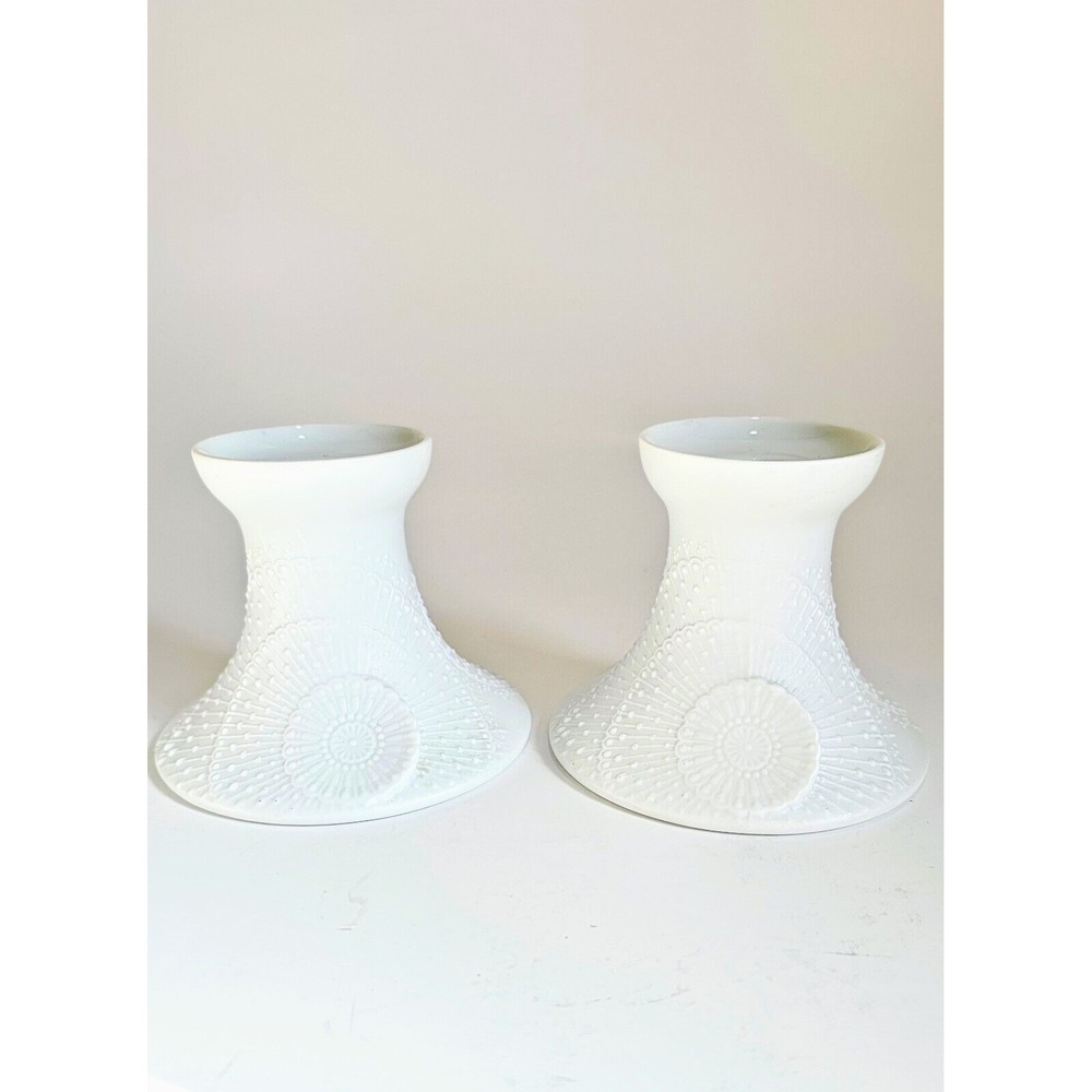 Kaiser West‎ Germany Bisque Porcelain By Martin Frey Candle Stick Holders